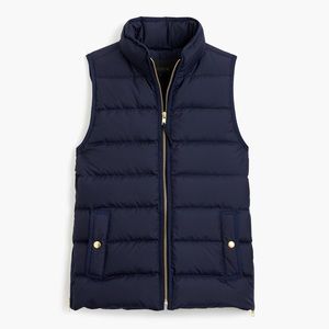 J Crew Mountain down puffer vest in navy